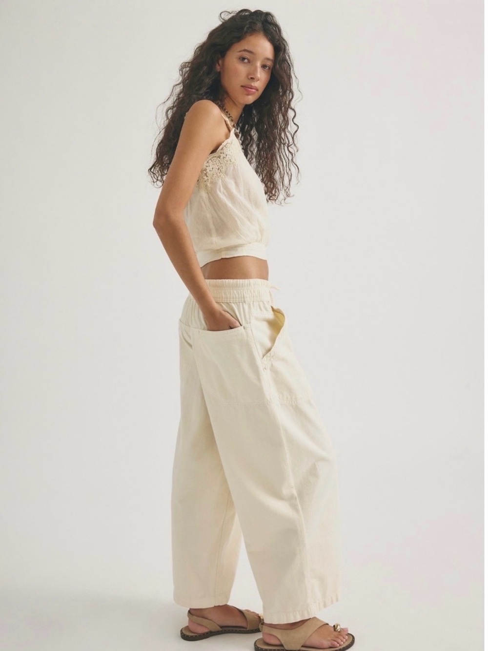 Free People - We The Free Easy Pull-On Jeans in Corduroy Large